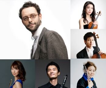 バンジャマン・アラール ⒸBernard Martinez、右上：日下紗矢子 ⓒAkira Muto、右中央：中木健二 ⓒノザワヒロミチ、右下から吉井瑞穂 ⓒMarco Borggreve、金子平 ⓒ熱海洸輔、梶川真歩 ⓒMakoto Kamiya