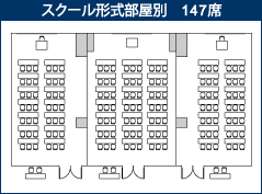 スクール形式147席